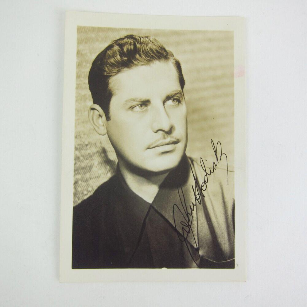 John Hodiak Photograph Signed 5x3 Radio Stage Hollywood Film Actor Vintage 1940s